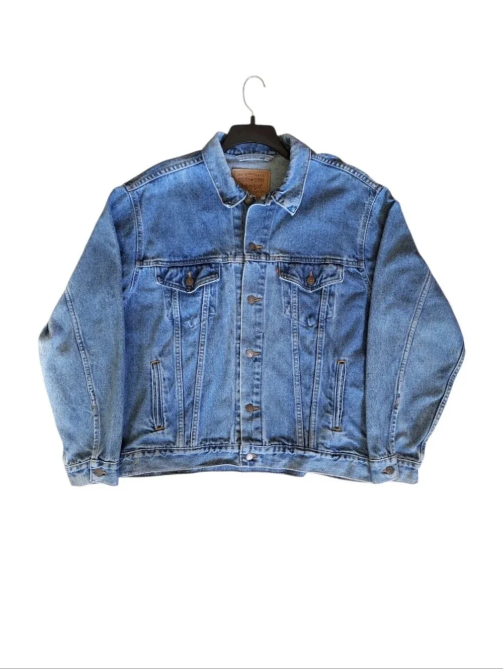 Vintage 1995 Levi’s 70507 Made in USA Denim Trucker Jacket L